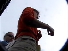 Surprising upskirt video in public