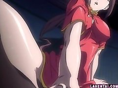Horny hentai babe toying la chatte et le cul
