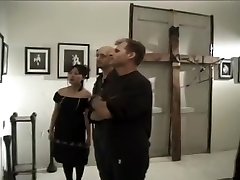 Freaky Goth Asian Chick Witnesses a Hardcore Bukkake Video