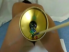 Elmer wife extreme glass scrotum to fill her ass