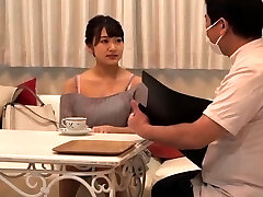 Asian fingered on massage table