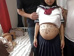 Damn, that's Messy! Pregnant Rina Has to Leave Right Before Graduation Due to Pregnancy! (part 1)