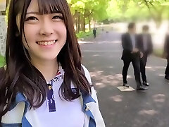 Cute Japanese pornstar Akari Minase luvs cock of her boyfriend after a long walk