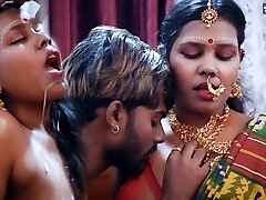 Tamil wife very 1st Suhagraat with her Immense Beefstick husband and Jism Swallowing after Rough Sex ( Hindi Audio )