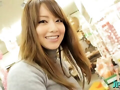 A full japanese pov romance with a busty woman avid for pipe