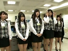 Nasty manager makes his secretaries spurt their panties in the office Nasty manager makes his secretaries spurt their panties in the office