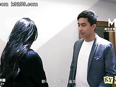 Widow's fantasy - Sexy Asian widow in stockings and high stilettos has an affair with a man, she is fucked and begged for mercy