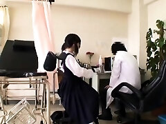 Ultra-cute Japanese babe gets a therapist exam with some toys in her