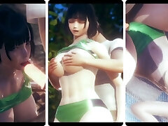 Hentai 3D - The huge boobs girl in sportswear