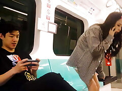 Horny Sweetie Big Boobs Asian Teen Gets Boink By Stranger In Public Train