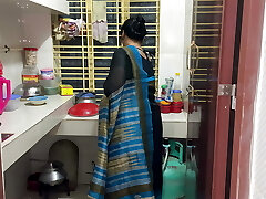 I saw my aunty cooking alone in the kitchen, I hugged her and commenced pummeling