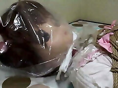 Kigurumi rope restrain bondage and breathplay. Kigurumi rope restrain bondage and breathplay.