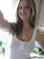 I love white shirt because they are transparent so we all can see big tits of Jaime C. and her horny nipples