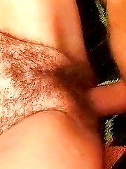 Older Lady Found Masturbating Her Hairy Cunt Outside