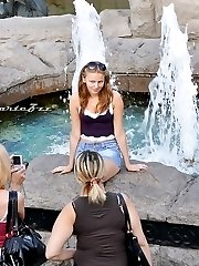 Public upskirt seduction shot here