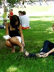 Awesome stockings upskirts view