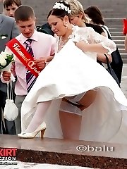 One of the hottest bride upskirts ever