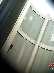 A teen age chick with a juicy ass got on spy video cam while changing