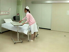 Hot Japanese Nurse gets boinked at hospital bed by a horny patient!