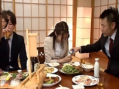 Highly caring Asian secretary fucking all her co-workers