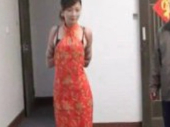 Chinese girl in bondage