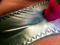 Satin panties soaking humid. Satin panties soaking humid.