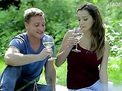 Cute teenager creampie cleanup