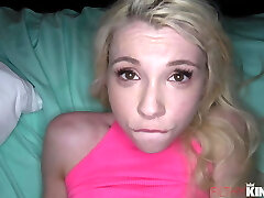 Cute blonde Petite babysitter Gets Caught With Phat Dick BF