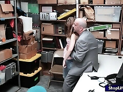 Thief Ariel Mcgwire plowed by LP officer in LP office Thief Ariel Mcgwire plowed by LP officer in LP office