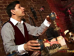 He pummels all his store clerks for fun, so they can keep their jobs He pummels all his store clerks for fun, so they can keep their jobs