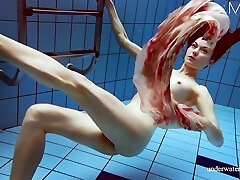 Handsome Italian chick Martina underwater