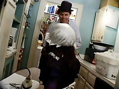 Hotel room fuck for white couple and midget maid Hotel room fuck for white couple and midget maid