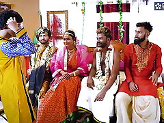 Desi queen BBW Sucharita Full foursome Swayambar hard-core erotic Night Group sex gang-fuck Full Movie ( Hindi Audio ) 
