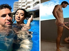 ARGENTINIAN SLUT is Picked Up From The Swimming Pool and Boinked in her Hotel Room