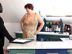German Busty Mature Grandma Seduced Black Guy To Fuck