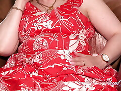 auntjudys - 53летняя зрелая любительская рыжеволосая толстушки фиона занимается сексом по телефону в чулках и подвязках