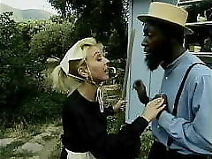 Homey In The Haystack #1 - Black cock fucks white chicks on an Amish farm