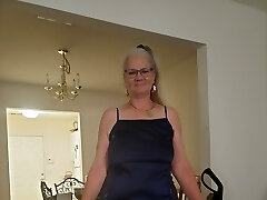 Hot Granny Momma Vee Pulls Over To Gargle Her Step Nephews Cock!