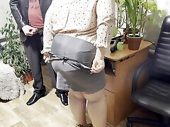 Mommy-in-law took off her mini-skirt and got sonnie-in-law's cum on her ass Mommy-in-law took off her mini-skirt and got sonnie-in-law's cum on her ass