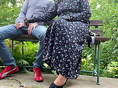 Hot Milf Handjob, Latex Mitten, Man-meat, Outdoors, Glove for Cuckold Hubby Hot Milf Handjob, Latex Mitten, Man-meat, Outdoors, Glove for Cuckold Hubby