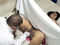 Wild clandestine gynecologist attends to his patient and finishes off in her pussy Wild clandestine gynecologist attends to his patient and finishes off in her pussy