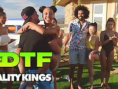 Molten Porn Industry Stars Have A Naked Relay Race Before Hitting The Pool For A Wet Orgy - Reality Kings