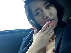 Lucky is the man who sleeps with this shameless Asian masturbator