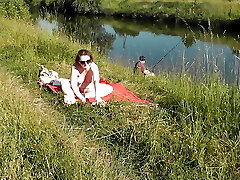 Nudist beach. Public nudity. Killer MILF sans panties and bra sunbathes naked is not shy about fisherman. Naked in public. Milf Nudist beach. Public nudity. Killer MILF sans panties and bra sunbathes naked is not shy about fisherman. Naked in public. Milf