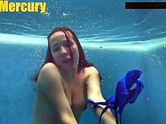 Big titties and ass nubile swimming naked