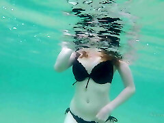 Public Exhibitionist &ndash; German Girl With Perfect Big Boobs On The River Showing And Rubbing Snatch