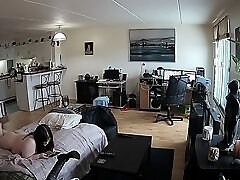 Amateur voyeur webcam BBW sucks dick for facial