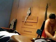 Hidden webcam in bedroom caught my BBW mother-in-law changing her clothes