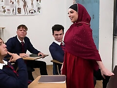 Hot college milf Kiki Daire gets plumbed by many Hot college milf Kiki Daire gets plumbed by many