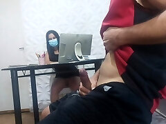 naughty assistant without panties! naughty assistant without panties!